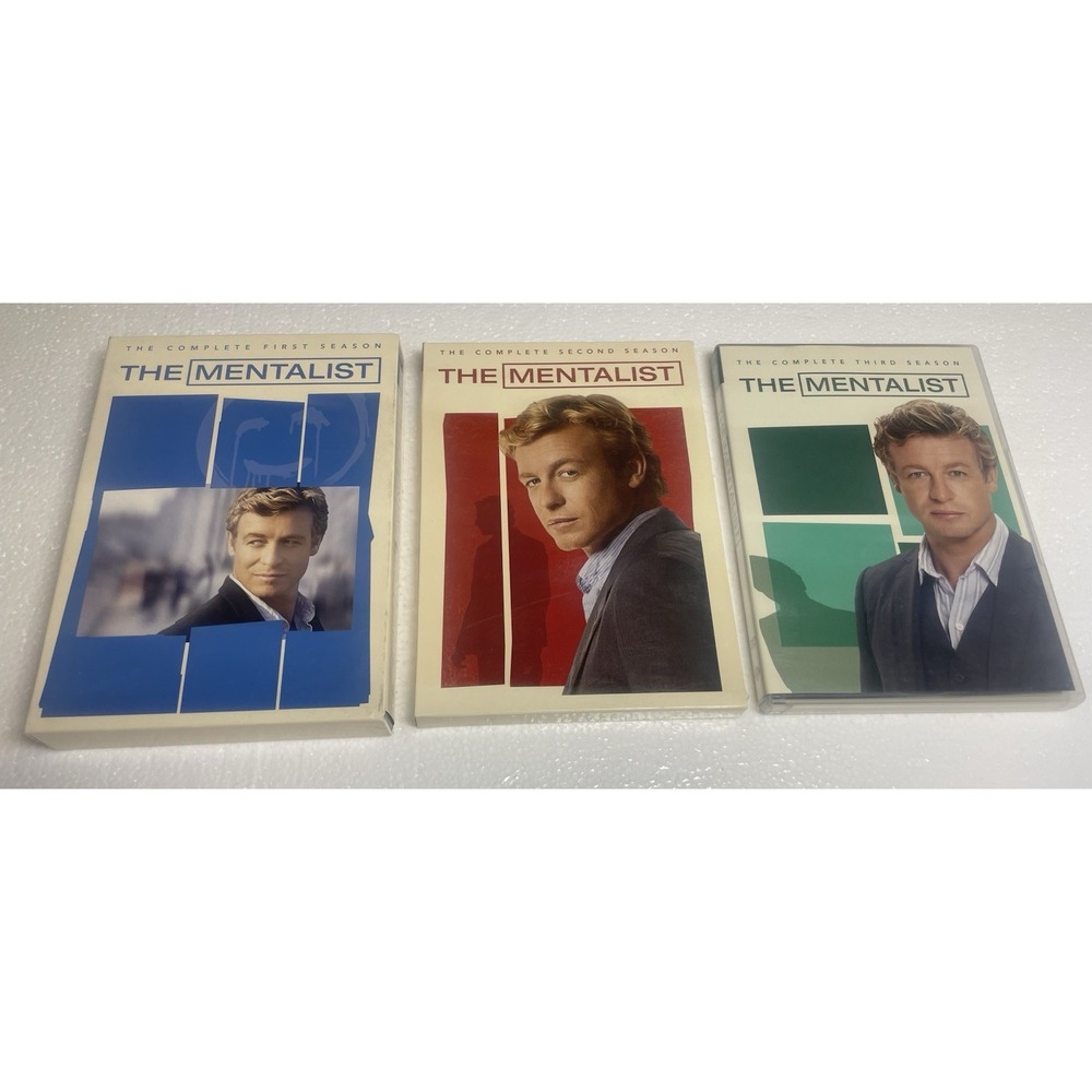 The Mentalist TV Show DVD Set Seasons 1 2 3 Simon Baker